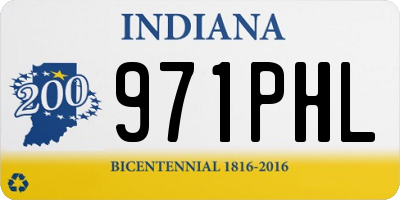 IN license plate 971PHL
