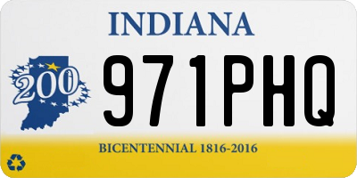 IN license plate 971PHQ