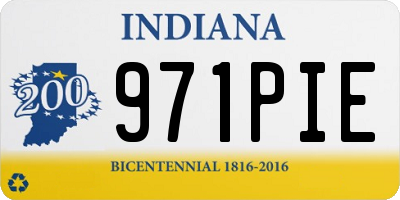 IN license plate 971PIE