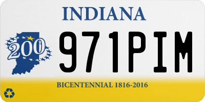 IN license plate 971PIM