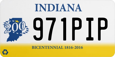 IN license plate 971PIP
