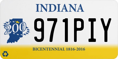 IN license plate 971PIY