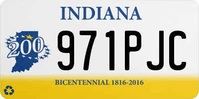 IN license plate 971PJC