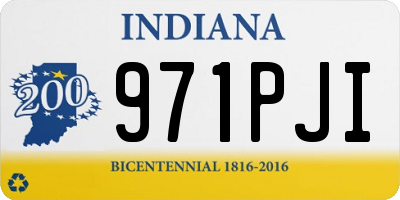 IN license plate 971PJI