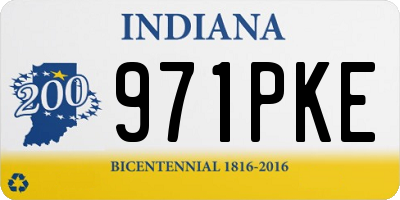 IN license plate 971PKE