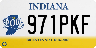 IN license plate 971PKF