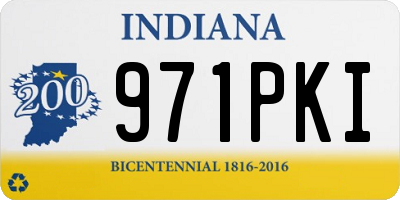IN license plate 971PKI