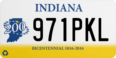 IN license plate 971PKL
