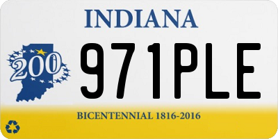 IN license plate 971PLE