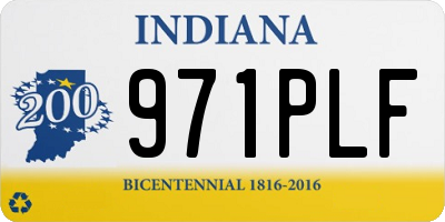 IN license plate 971PLF