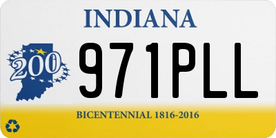 IN license plate 971PLL