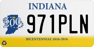 IN license plate 971PLN