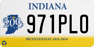 IN license plate 971PLO