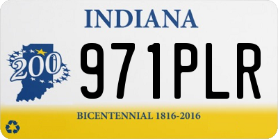IN license plate 971PLR