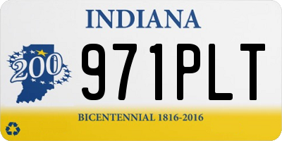 IN license plate 971PLT
