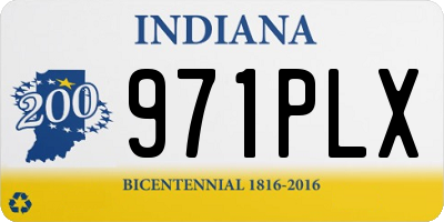 IN license plate 971PLX