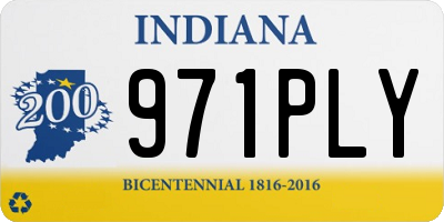 IN license plate 971PLY