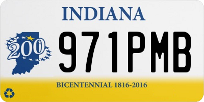 IN license plate 971PMB