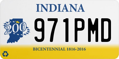 IN license plate 971PMD