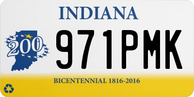 IN license plate 971PMK