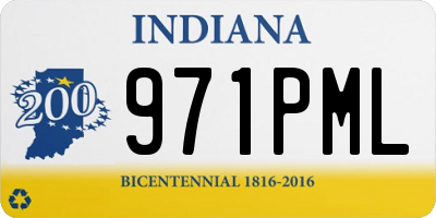 IN license plate 971PML