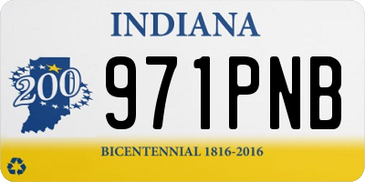 IN license plate 971PNB