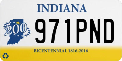 IN license plate 971PND