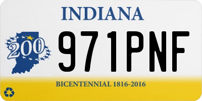 IN license plate 971PNF