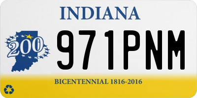 IN license plate 971PNM