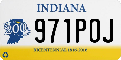 IN license plate 971POJ
