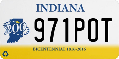 IN license plate 971POT