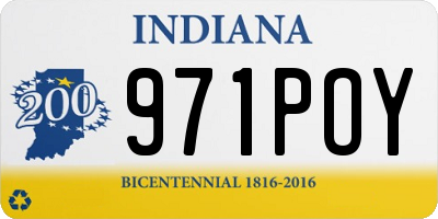 IN license plate 971POY