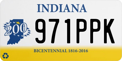 IN license plate 971PPK