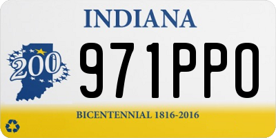 IN license plate 971PPO