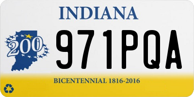 IN license plate 971PQA