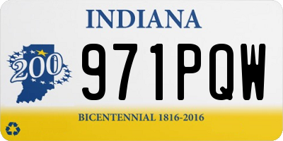 IN license plate 971PQW
