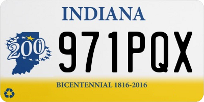 IN license plate 971PQX