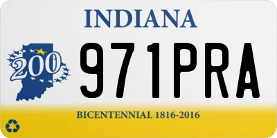 IN license plate 971PRA