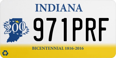 IN license plate 971PRF