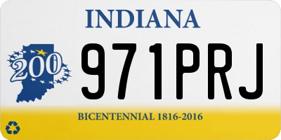 IN license plate 971PRJ
