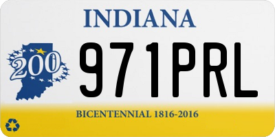 IN license plate 971PRL