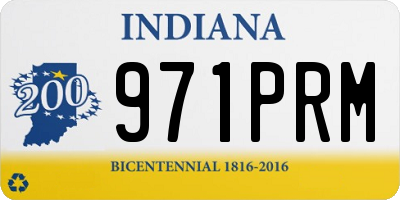 IN license plate 971PRM