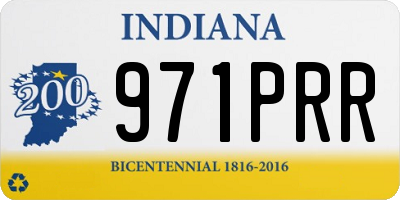 IN license plate 971PRR
