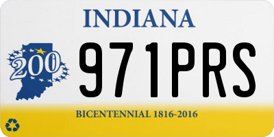IN license plate 971PRS