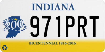 IN license plate 971PRT