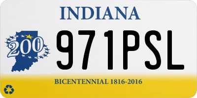 IN license plate 971PSL