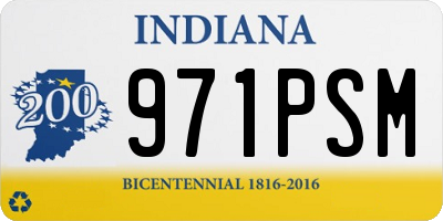 IN license plate 971PSM