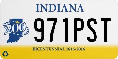 IN license plate 971PST