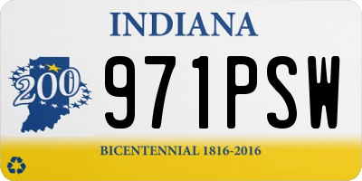 IN license plate 971PSW