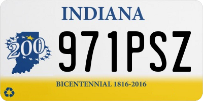 IN license plate 971PSZ